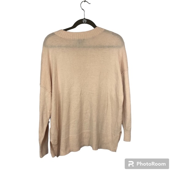 H&M Women’s Sweater Loose Fit Boxy Exterior Seams Wool Blend Soft Comfy - Picture 2 of 8